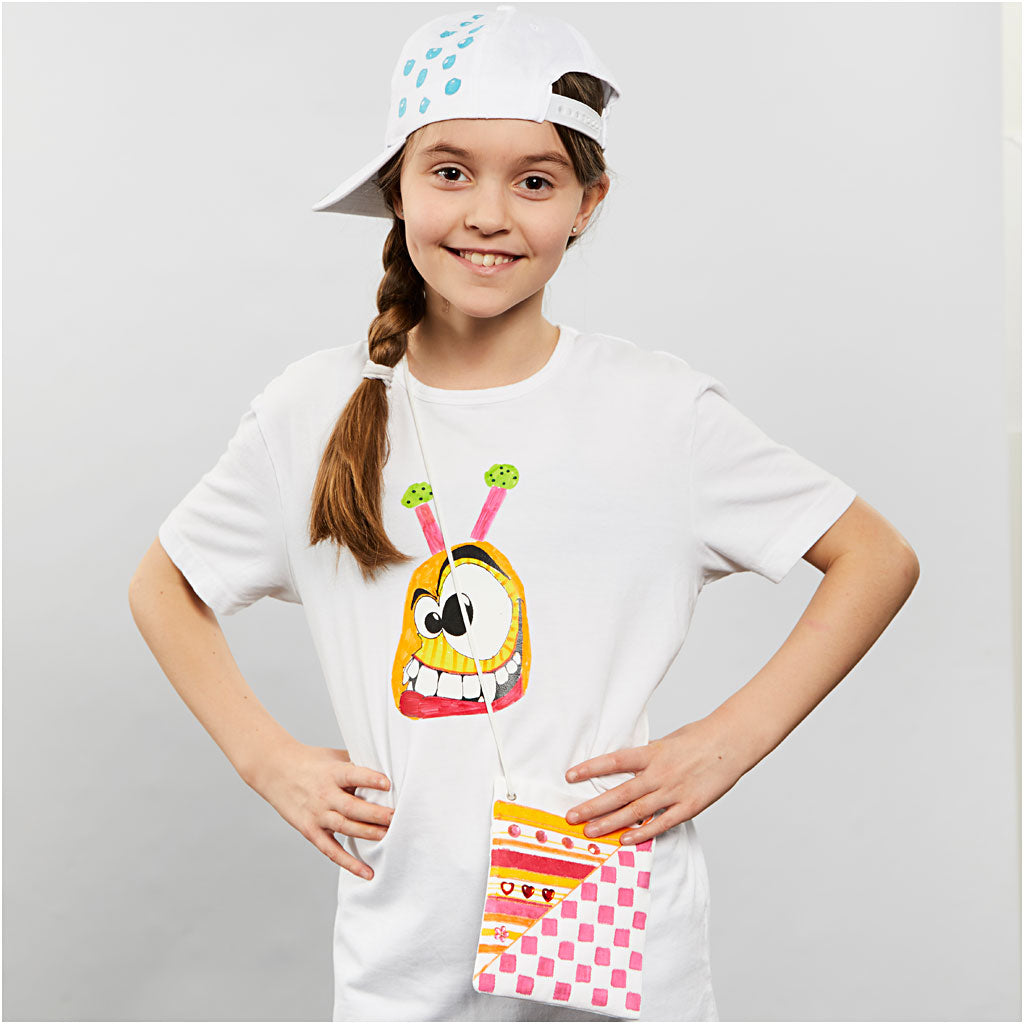 Stoffmalstifte, Strichstärke 2-4 mm, Sortierte Farben, 18 Stk/ 1 Pck [HOB-34837]