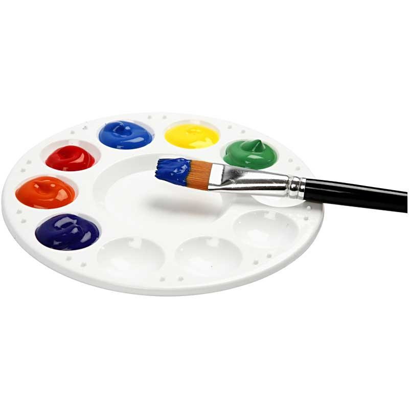 Acrylfarben, Mattglänzend, Halbtransparent, Primärrot, 500 ml/ 1 Fl. [HOB-35404]