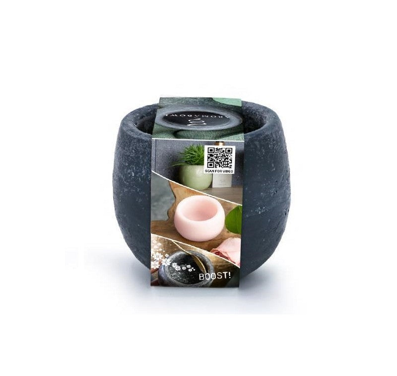 Aromaschale Dunkelgrau Lavendel Duft Ø9x8 cm (6 Stück) [IFS-36213]