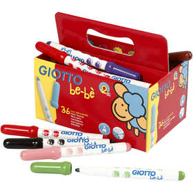 Filzstift, D 5 mm, Strichstärke 1-3 mm, Sortierte Farben, 36 Stk/ 1 Pck [HOB-37292]