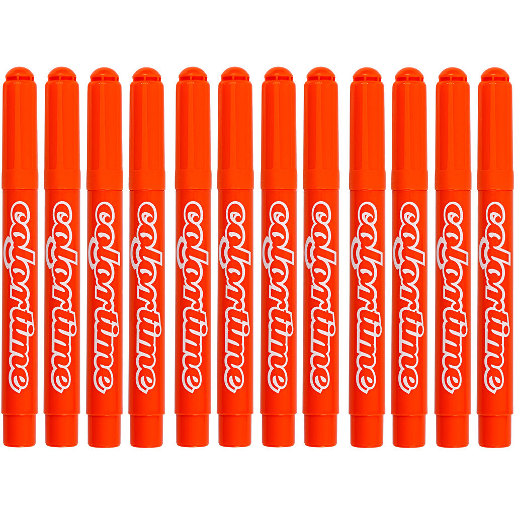 Colortime Marker, Strichstärke 5 mm, Orange, 12 Stk/ 1 Pck [HOB-37338]