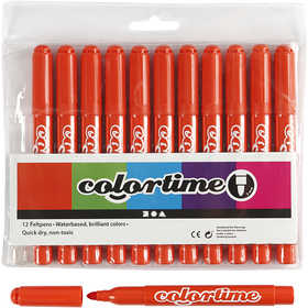 Colortime Marker, Strichstärke 5 mm, Dunkelorange, 12 Stk/ 1 Pck [HOB-37351]