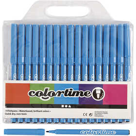 Colortime Marker, Strichstärke 2 mm, Hellblau, 18 Stk/ 1 Pck [HOB-373534]