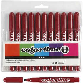 Colortime Marker, Strichstärke 5 mm, Weinrot, 12 Stk/ 1 Pck [HOB-37353]