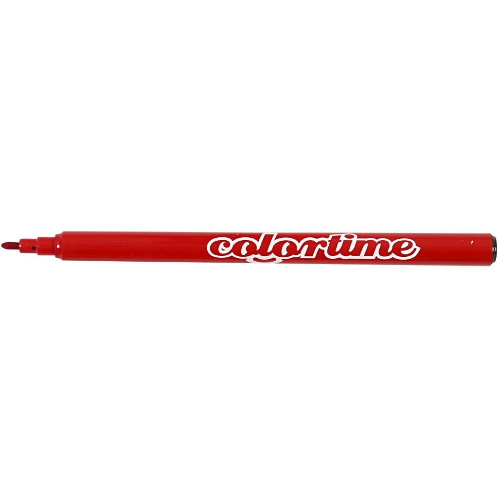 Colortime Marker, Strichstärke 2 mm, Rot, 18 Stk/ 1 Pck [HOB-373540]