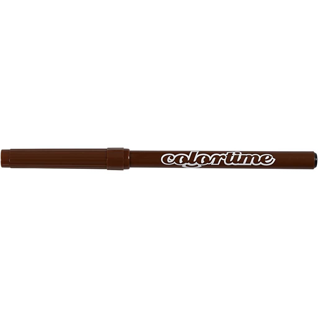 Colortime Marker, Strichstärke 2 mm, Braun, 18 Stk/ 1 Pck [HOB-373542]