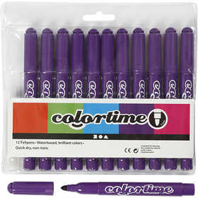 Colortime Marker, Strichstärke 5 mm, Dunkellila, 12 Stk/ 1 Pck [HOB-37354]