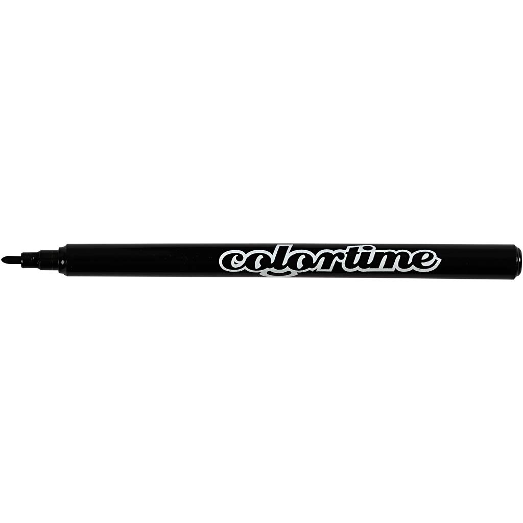 Colortime Filzstifte Schwarz - Strichstärke: 2mm (18 Stück) [HOB373561]