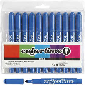 Colortime Marker, Strichstärke 5 mm, Azure, 12 Stk/ 1 Pck [HOB-37356]