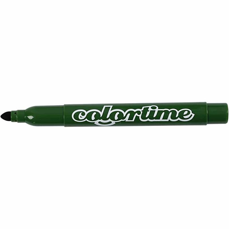 Colortime Marker, Strichstärke 5 mm, Tannengrün, 12 Stk/ 1 Pck [HOB-37359]