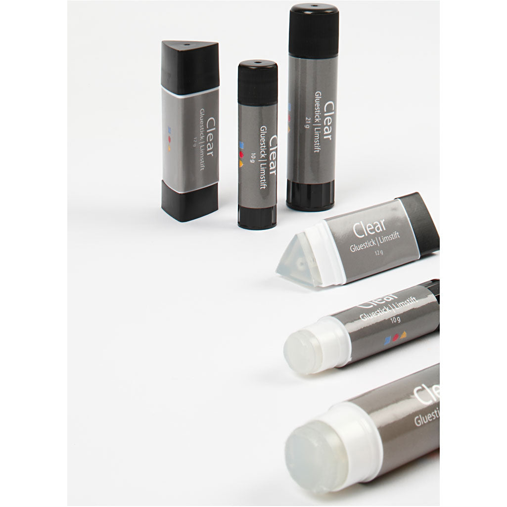 Transparenter Klebestift, Rund, 10 g, 1 Stk [HOB-39041]