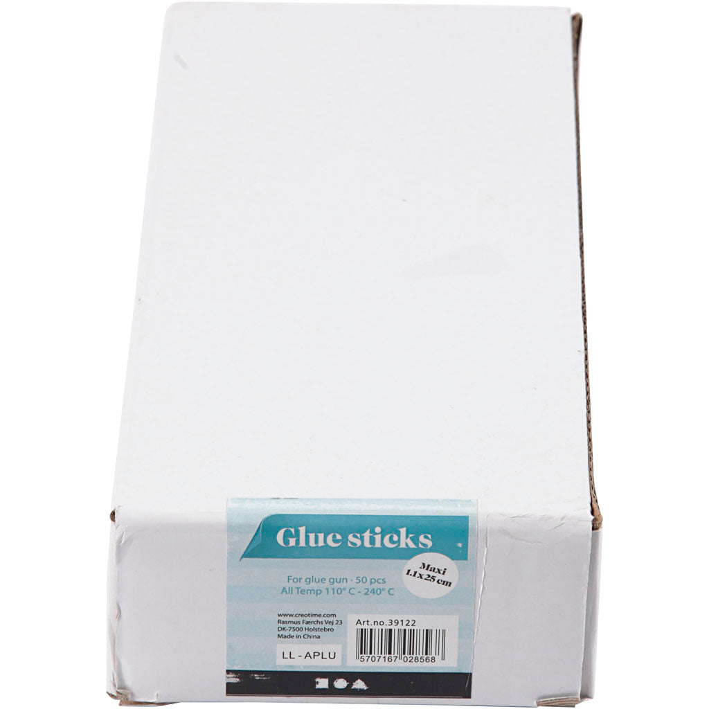 Klebesticks Maxi, L 25 cm, D 11 mm, 50 Stk/ 1 Pck [HOB-391225]