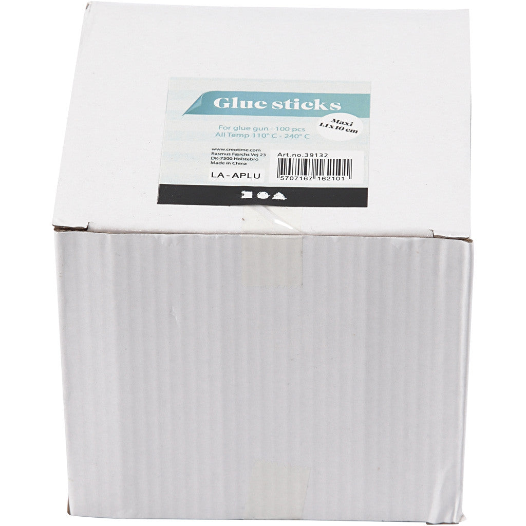 Klebesticks Maxi, L 10 cm, D 11 mm, 100 Stk/ 1 Pck [HOB-39132]