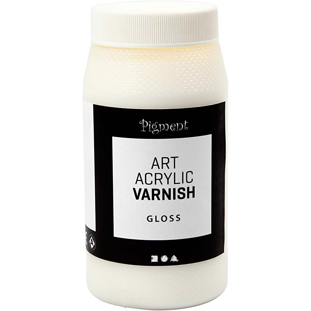 Art Acrylic Varnish, Glänzend transparent, Weiß, 500 ml/ 1 Dose [HOB-39282]