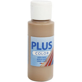 Plus Color Bastelfarbe, Hellbraun, 60 ml/ 1 Fl. [HOB-39603]
