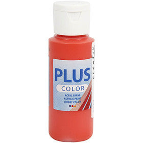 Plus Color Bastelfarbe, Brillantrot, 60 ml/ 1 Fl. [HOB-39627]