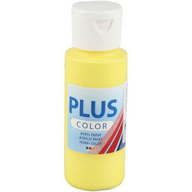 Plus Color Bastelfarbe, Primärgelb, 60 ml/ 1 Fl. [HOB-39675]