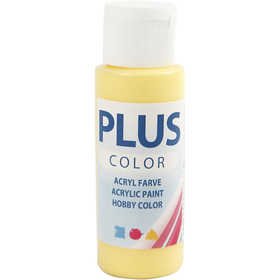 Plus Color Bastelfarbe, Primelgelb, 60 ml/ 1 Fl. [HOB-39678]