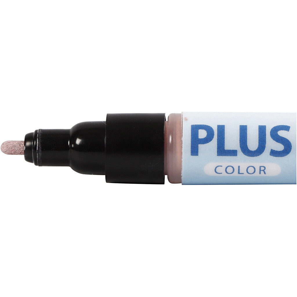 Plus Color Marker, L 14,5 cm, Strichstärke 1-2 mm, Staubrosé, 5,5 ml, 1 Stk [HOB-39820]