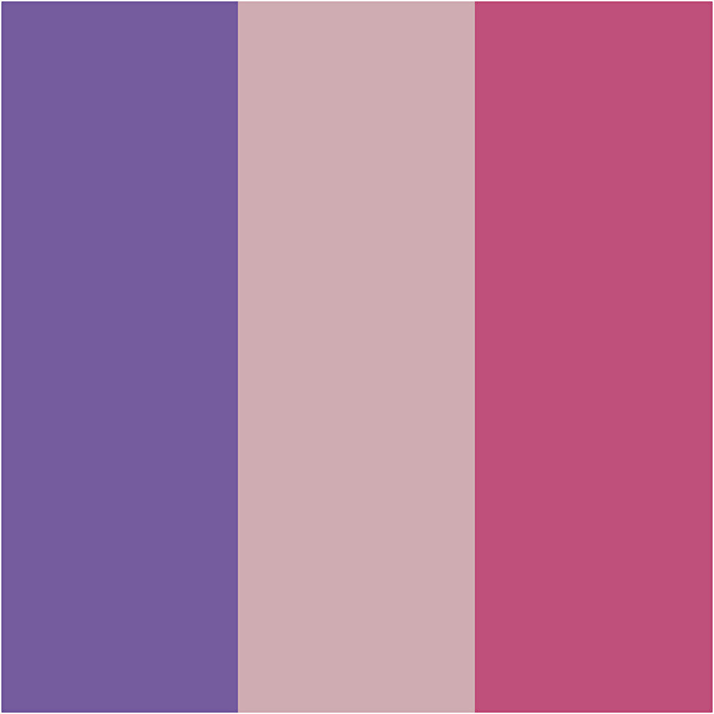 Plus Color Marker, L 14,5 cm, Strichstärke 1-2 mm, Fuchsia, Staubrosé, Dunkelviolett, 5,5 ml, 3 Stk/ 1 Pck [HOB-39895]