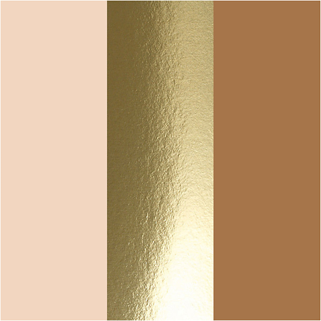 Plus Color Marker, L 14,5 cm, Strichstärke 1-2 mm, Hellbeige, Gold, Sienna, 5,5 ml, 3 Stk/ 1 Pck [HOB-39899]