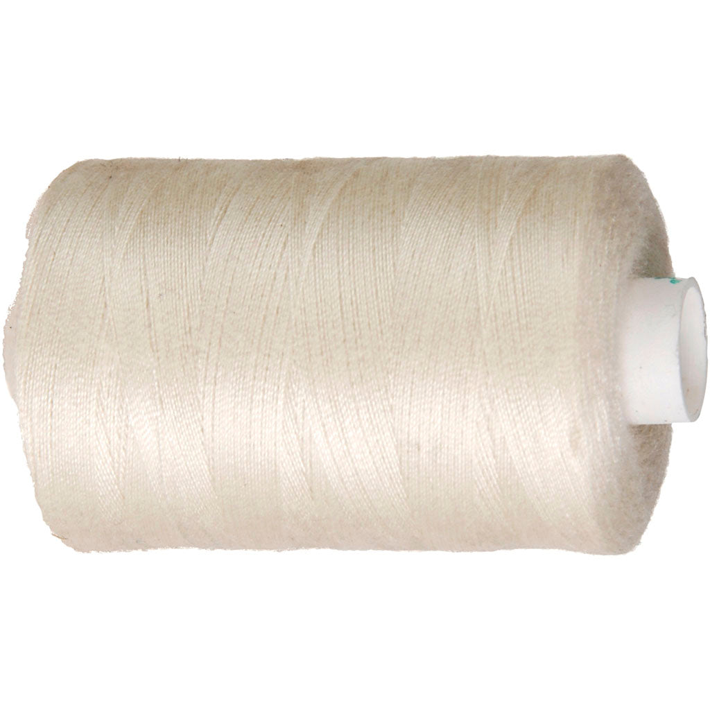 Sewing Thread, off-white, 1000 m/ 1 roll