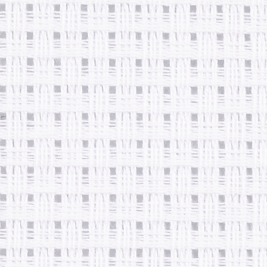 Aida Fabric, size 50x50 cm, 24 squares per 10 cm , white