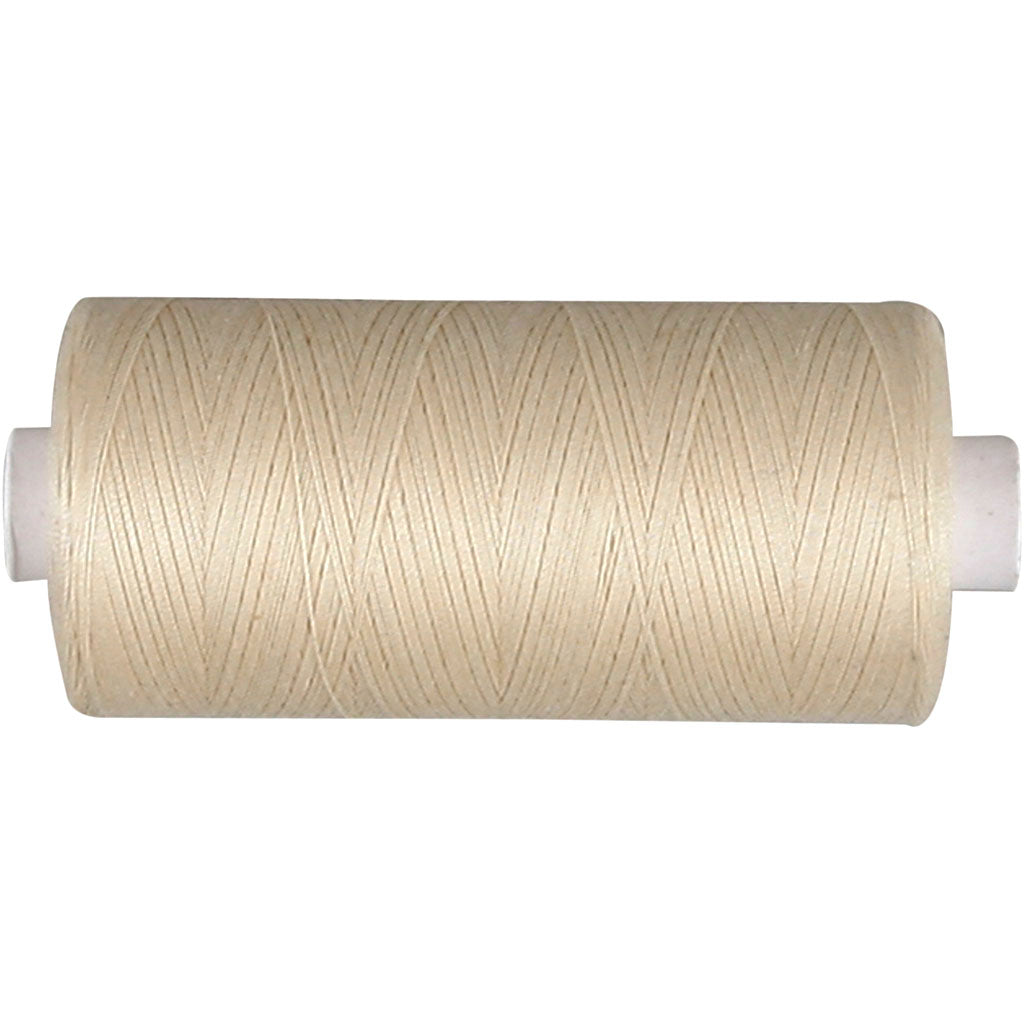 Sewing Thread, off-white, 1000 m/ 1 roll