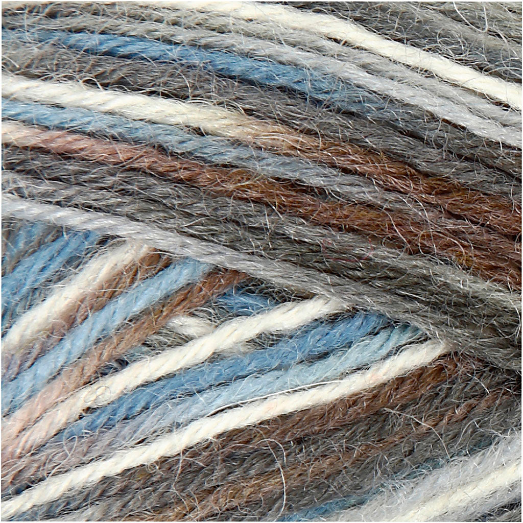 Sockenwolle, L 200 M, Harmonie in Blau-Grau, 50 g/ 1 Knäuel [HOB-41318]