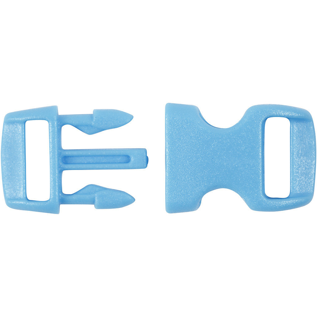 Klickverschluss, L 29 mm, B 15 mm, Lochgröße 3x11 mm, Sortierte Farben, 100 Stk/ 1 Pck [HOB-41621]