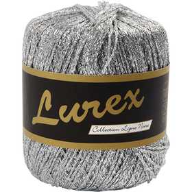 Lurexgarn, L 160 M, Silber, 25 g/ 1 Knäuel [HOB-42145]