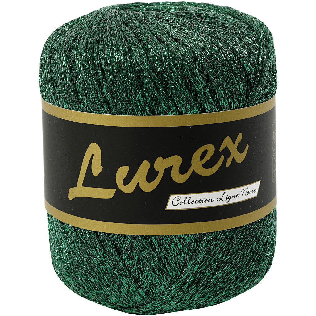 Lurexgarn, L 160 M, Grün, 25 g/ 1 Knäuel [HOB-421472]