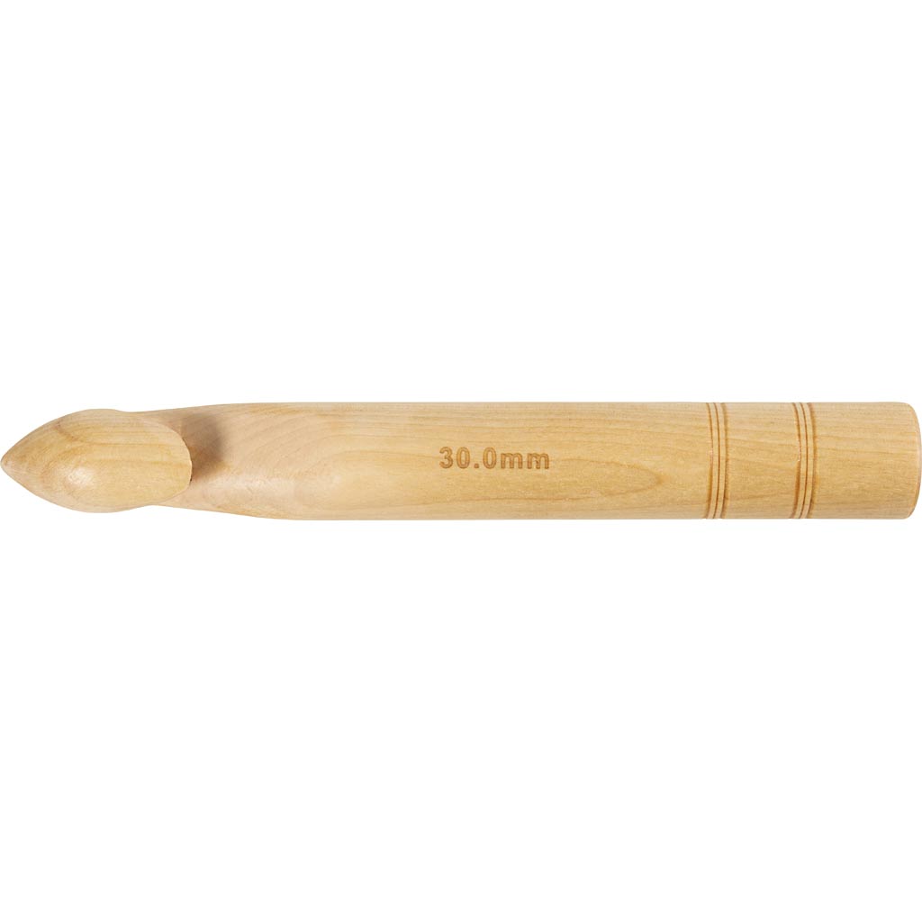 Crochet Hook, no. 30, L: 23 cm, size 30 mm