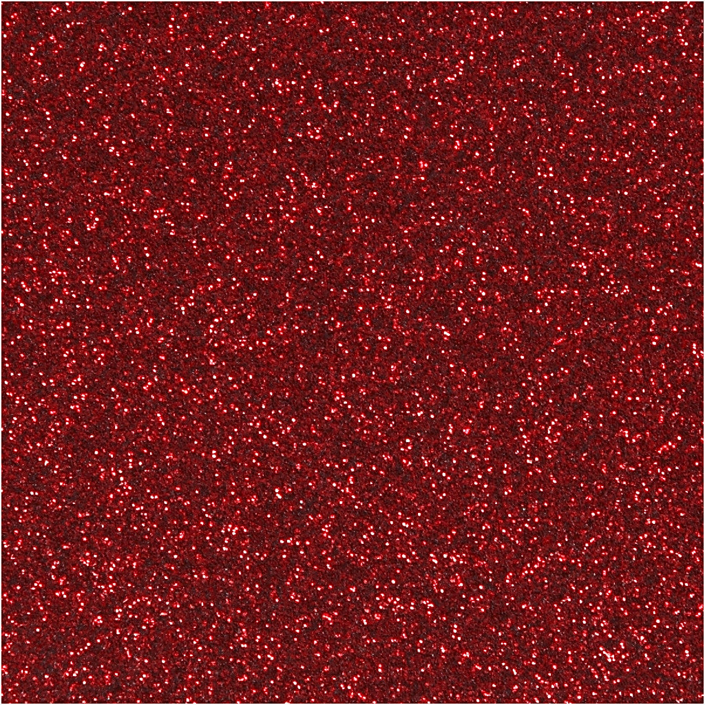 Bügelfolie, A5, Blatt 148x210 mm, Glitter, Rot, 1 Bl. [HOB-44331]