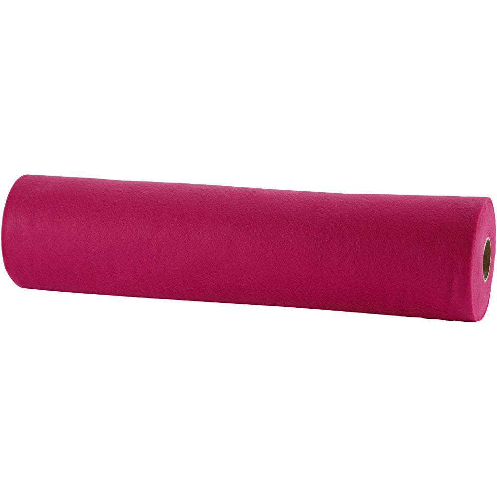 Bastelfilz, B 45 cm, Dicke 1,5-2 mm, 180-200 g, Pink, 5 m/ 1 Rolle [HOB-45009]