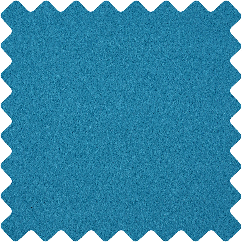 Bastelfilz, B 45 cm, Dicke 1,5-2 mm, 180-200 g, Türkis, 5 m/ 1 Rolle [HOB-45041]