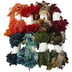 Wolllocken, Sortierte Farben, 8x20 g/ 1 Bündl. [HOB-45108]