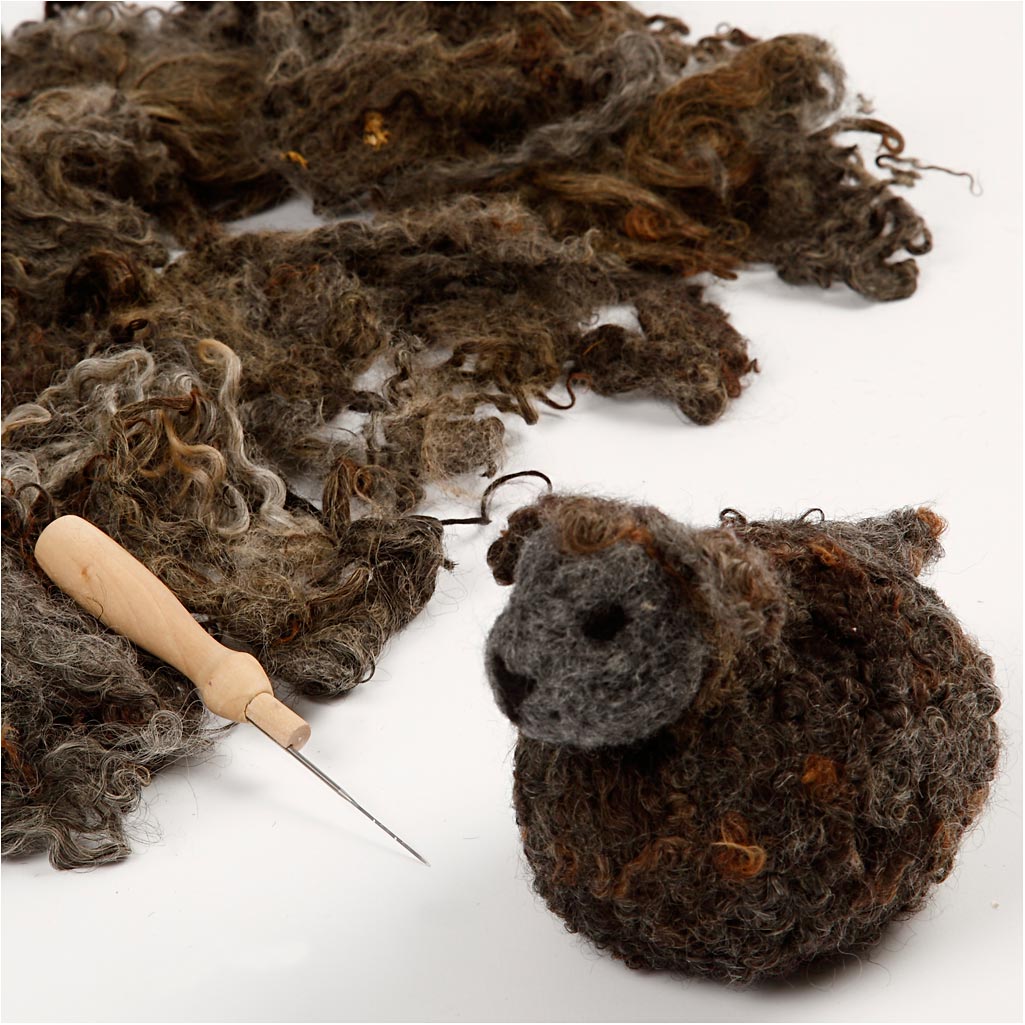 Wolllocken, Dunkelgrau, 100 g/ 1 Bündl. [HOB-45110]