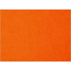 Bastelfilz, Blatt 42x60 cm, Dicke 3 mm, Orange, 1 Bl. [HOB-45228]
