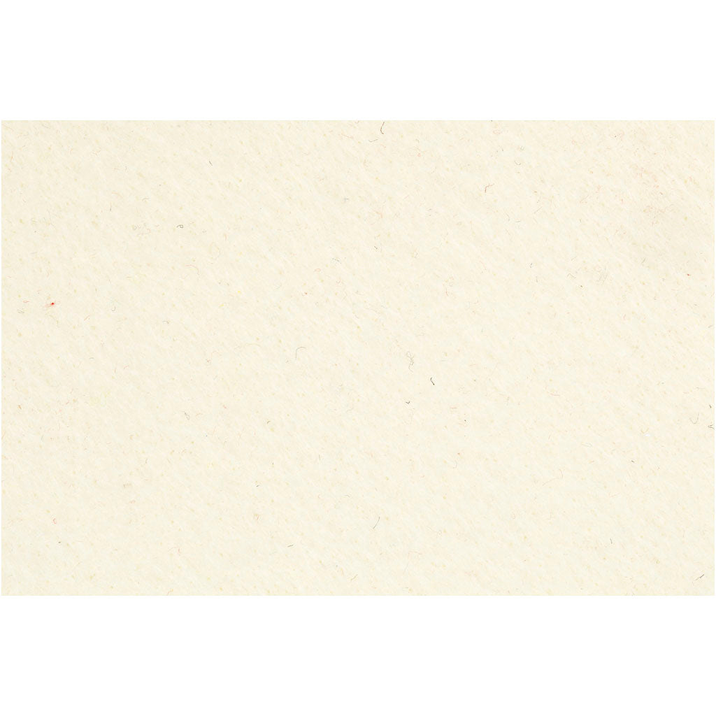 Craft Felt, sheet 42x60 cm, thickness 3 mm, off-white, 1 sheet