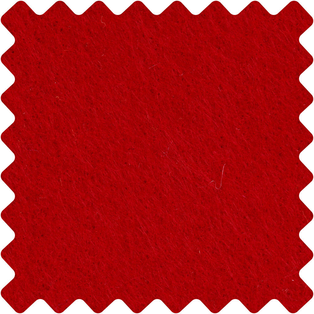 Bastelfilz, Blatt 42x60 cm, Dicke 3 mm, Rot, 1 Bl. [HOB-45233]
