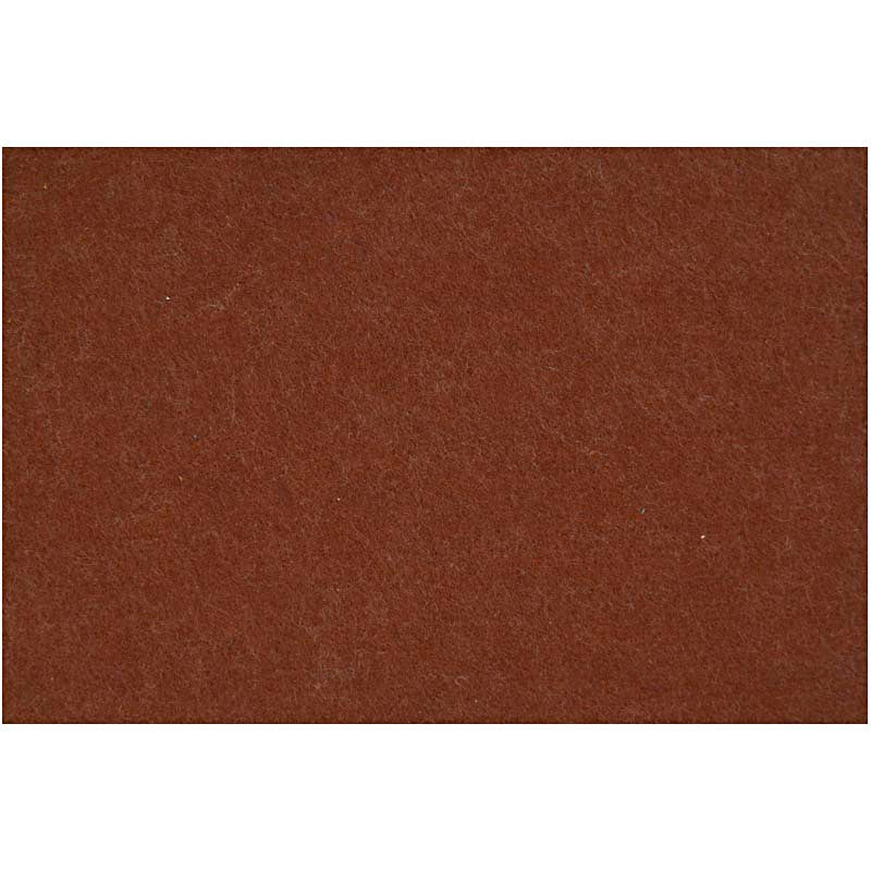 Craft Felt, sheet 42x60 cm, thickness 3 mm, brown, 1 sheet