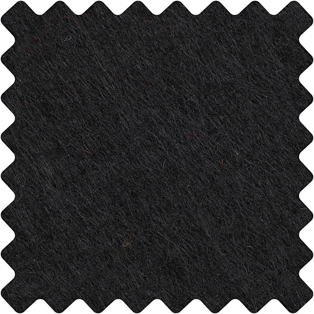 Bastelfilz, Blatt 42x60 cm, Dicke 3 mm, Schwarz, 1 Bl. [HOB-45241]