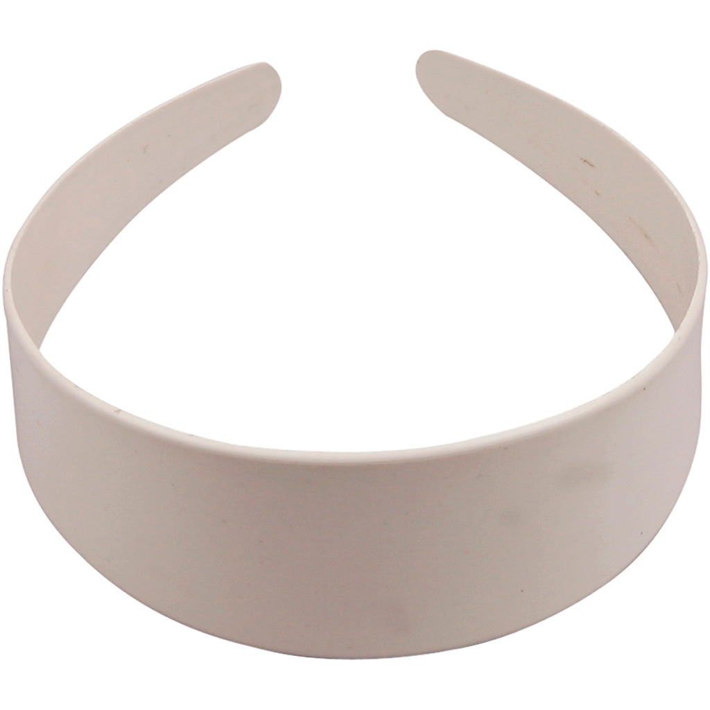 Hair Band, W: 40 mm, white