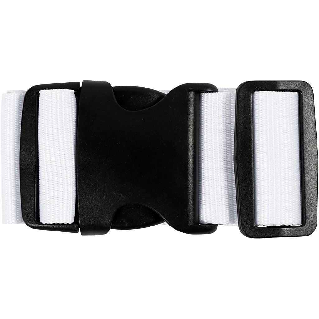 Kofferriemen, B 5 cm, Größe 92-164 cm, Weiß, 1 Stk [HOB-474371]