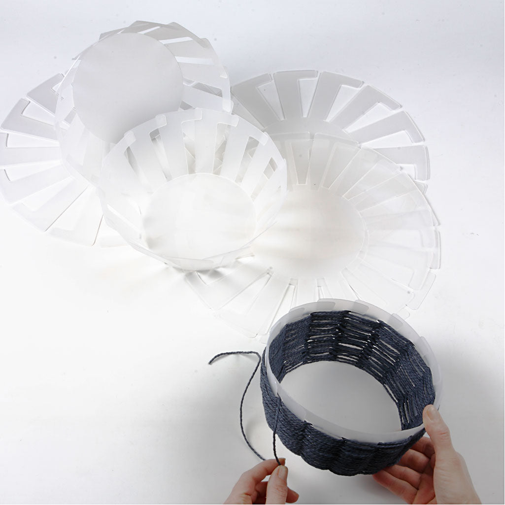 Korbboden-Schablone, H 8 cm, D 14 cm, Transparent, 10 Stk/ 1 Pck [HOB-47450]