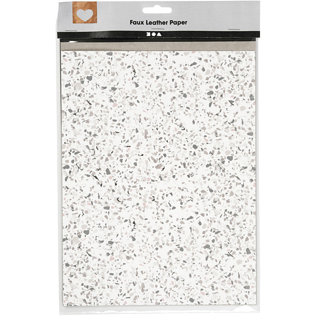 Kunstlederpapier, Blatt 21x27,5+21x28,5+21x29,5 cm, Dicke 0,55 mm, Einfarbig,Foliedetails,Bedruckt, 3 Bl./ 1 Pck [HOB-498834]