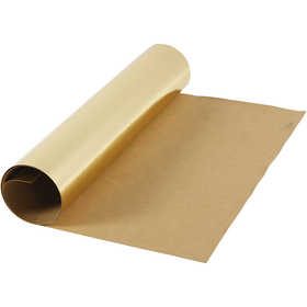 Kunstlederpapier, B 49 cm, Einfarbig,Foliedetails, 350 g, Gold, 1 m/ 1 Rolle [HOB-498948]