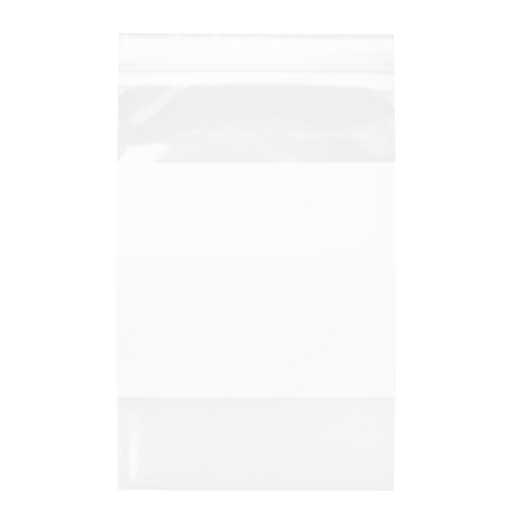 Druckverschlussbeutel mit Schriftfeld 15x23cm PE 100 Mikron (100 Stück) [4WE69]