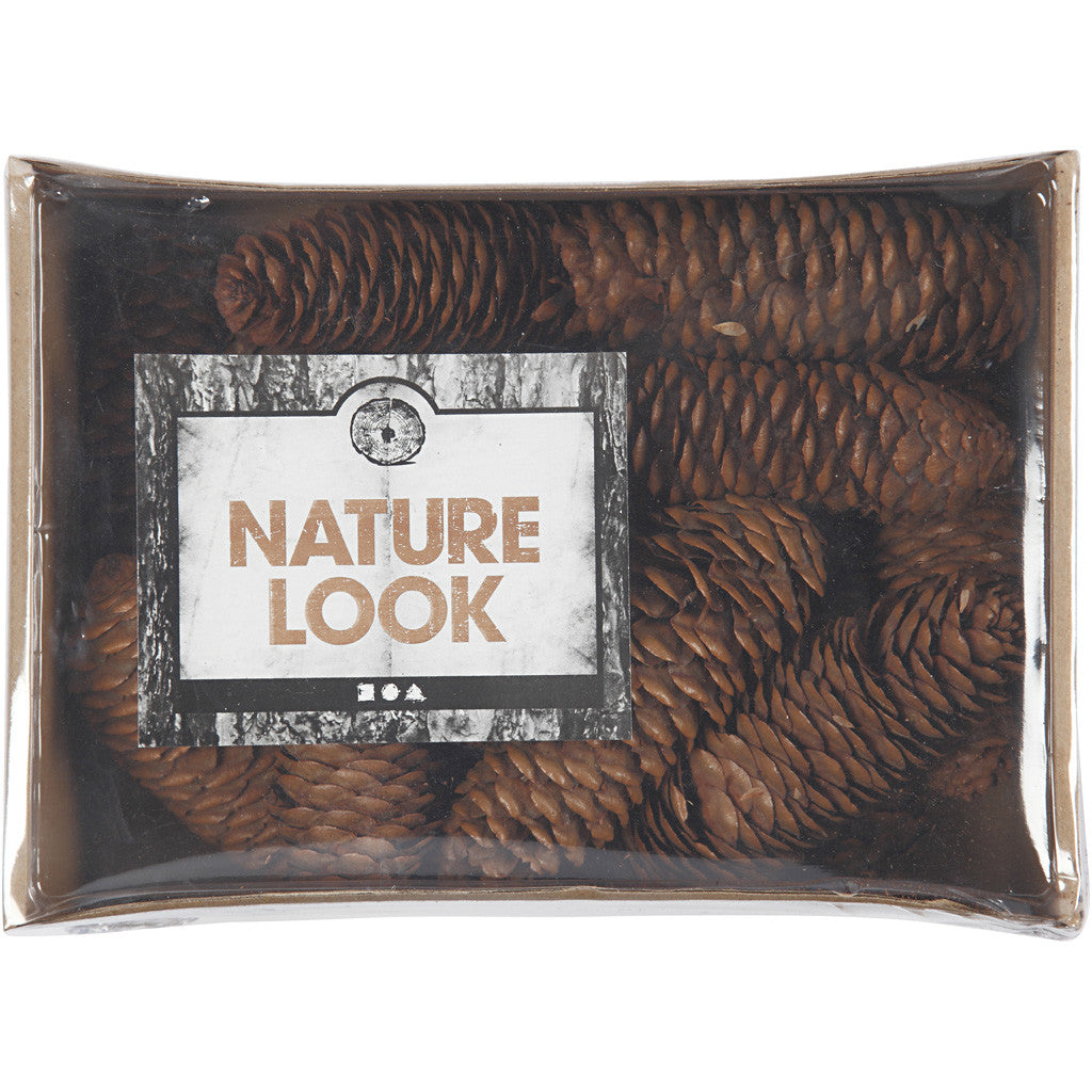 Tannenzapfen, D 40 mm, ca. 14 Stk, 300 g/ 1 Pck [HOB-50236]